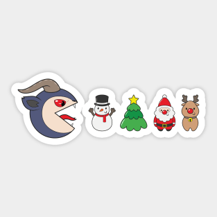 Krampus Man Sticker